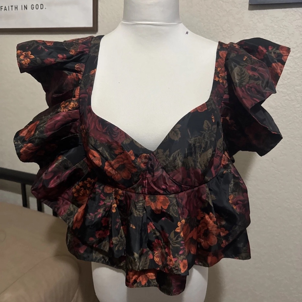 Buddylove tiered jessa babydoll top size xl euc